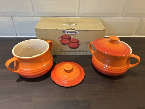 Creuset orange lidded - creuset,