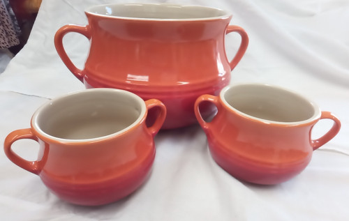 Creuset orange soup bean - creuset, soup/bean