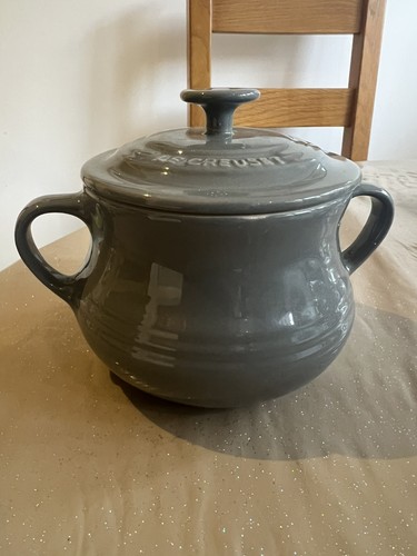 Creuset grey soup bowl with - creuset,